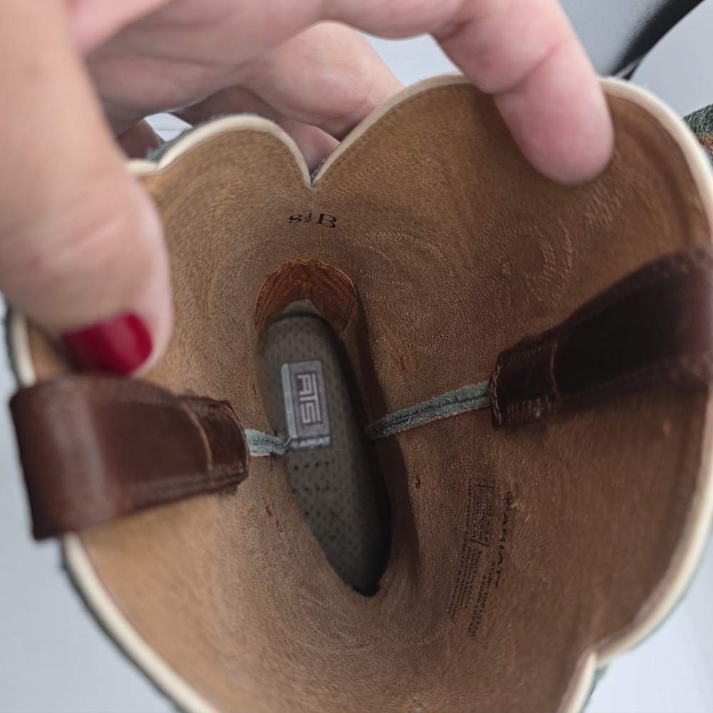 Ariat Womens Legend Piney Woods Western Cowgirl Boots Turquoise 8.5 B Concert - Picture 8 of 10